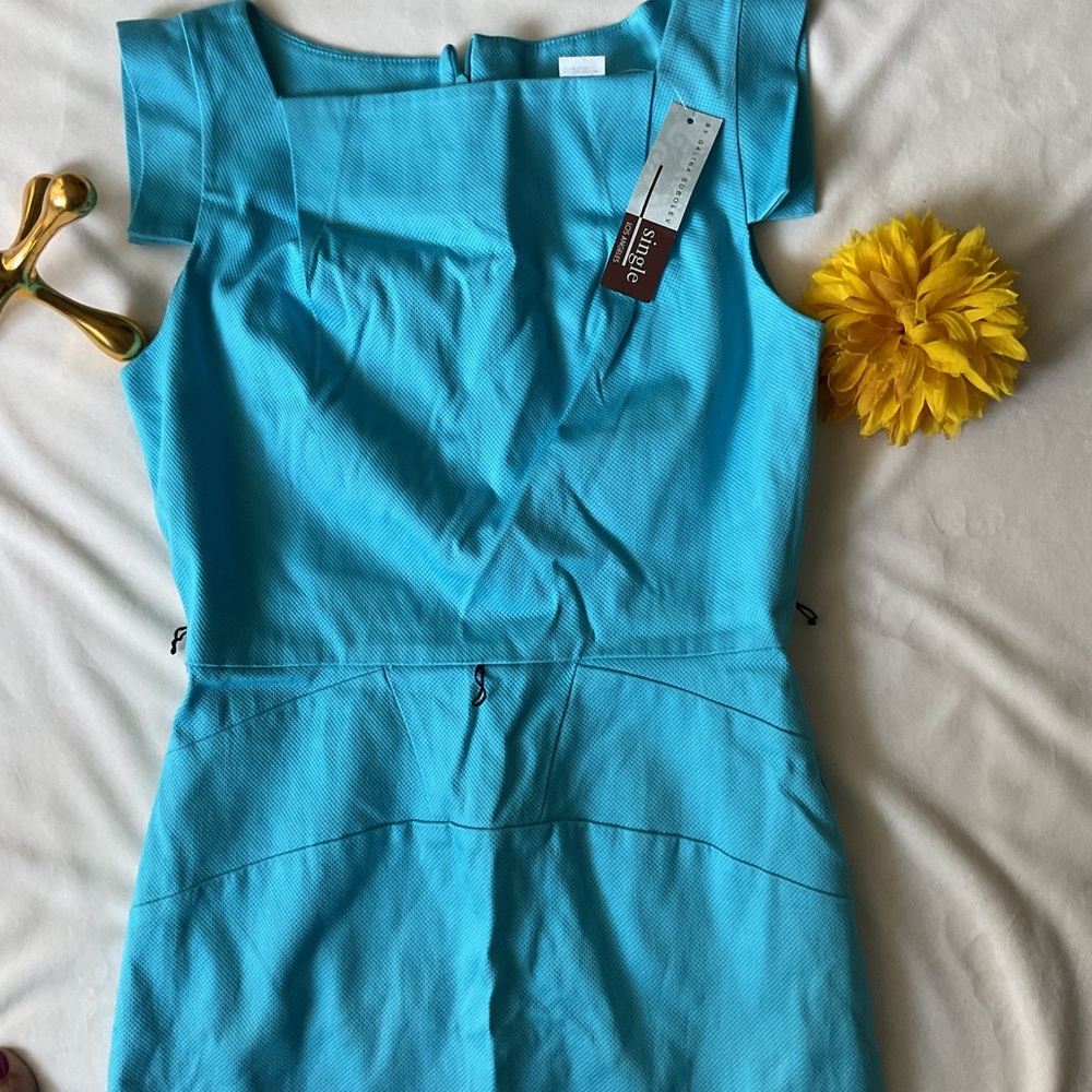 Single Turquoise Midi Dress
